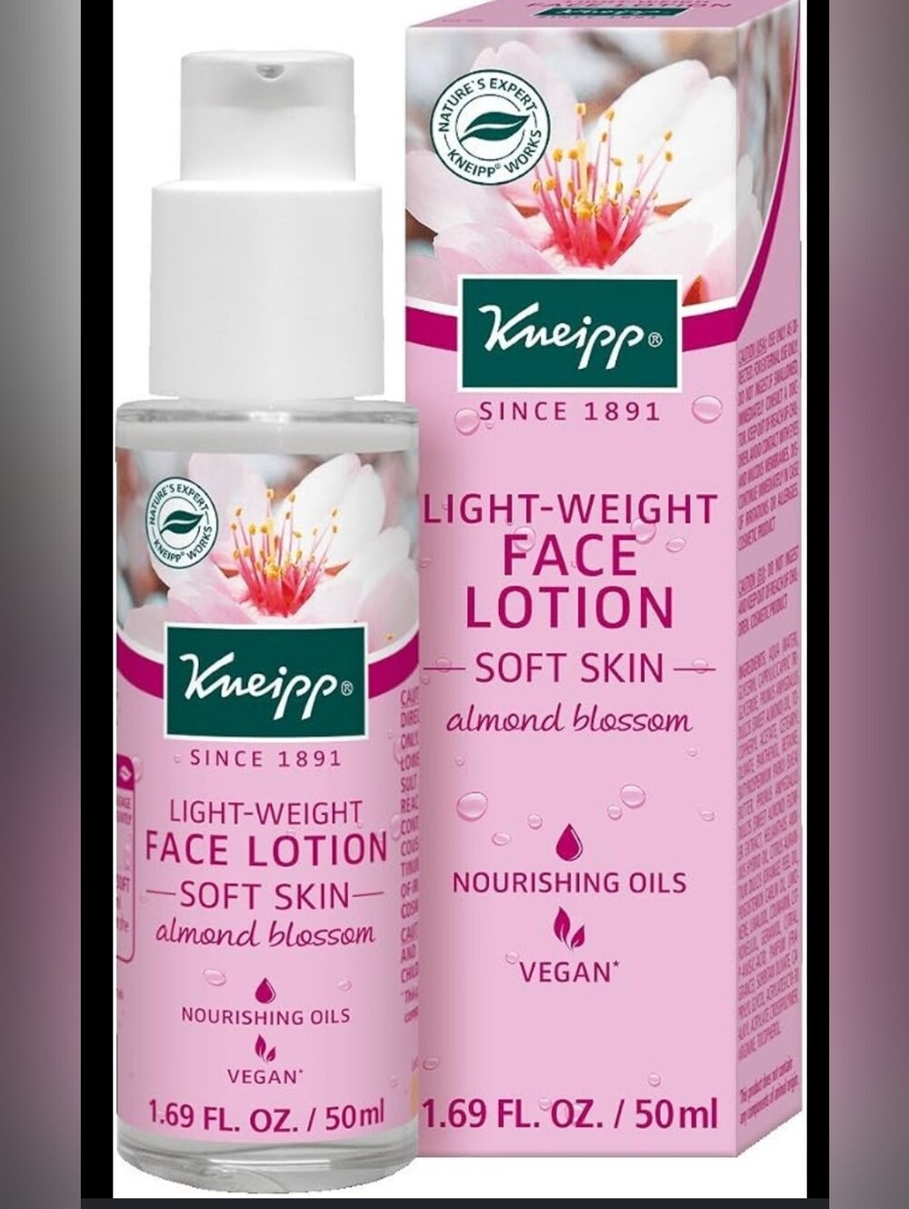 Kneipp Light-Weight Face Lotion for Soft Skin - Almond Blossom